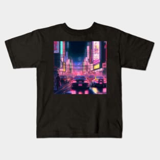 Streets of Neo Tokyo Kids T-Shirt